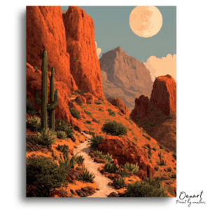 Desert Moon Path - Paint by Numbers Kit