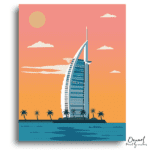 Dubai Sunset Oasis - Paint by Numbers Kit