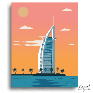 Dubai Sunset Oasis - Paint by Numbers Kit