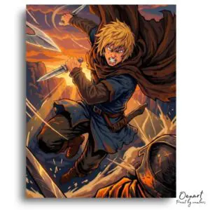 Dynamic Dual Dagger Attack - Paint by Numbers Kit