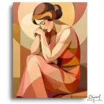 Elegant Woman's Solitude - Paint by Numbers Kit