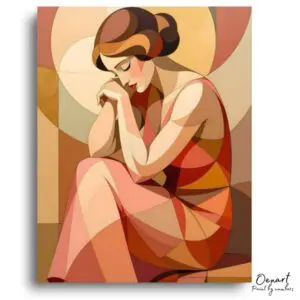 Elegant Woman's Solitude - Paint by Numbers Kit