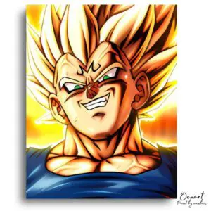 Fierce Golden Warrior's Aura - Paint by Numbers Kit
