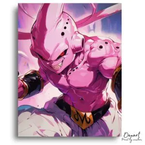 Furious Pink Alien Fighter - Paint by Numbers Kit