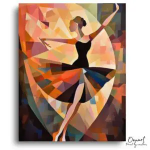 Geometric Ballerina Dream - Paint by Numbers Kit