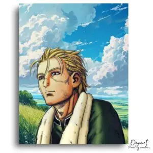 Golden Haired Wanderer's Gaze - Paint by Numbers Kit