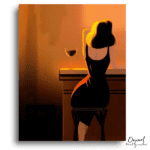Golden Hour Bar Scene - Paint by Numbers Kit