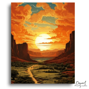 Golden Hour Canyon Glow - Paint by Numbers Kit