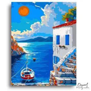 Greek Island Getaway - Paint by Numbers Kit