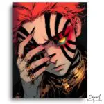 Intense Striped Gaze - Paint by Numbers Kit