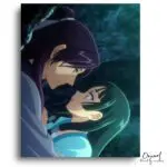 Intimate Couple's Embrace - Paint by Numbers Kit