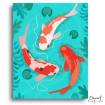 Koi Pond Serenity - Paint by Numbers Kit