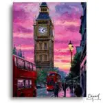 London Sunset Big Ben - Paint by Numbers Kit