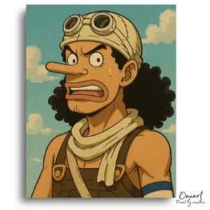 Long-Nosed Goggled Man - Paint by Numbers Kit