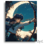 Moonlit Archer Girl - Paint by Numbers Kit