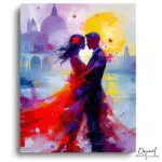 Moonlit Embrace in Venice - Paint by Numbers Kit