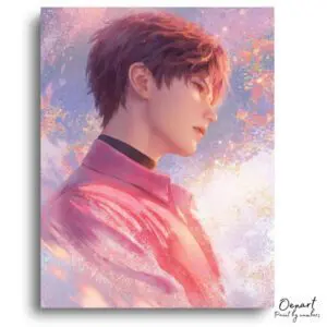 Mystical Boy in Radiant Light - Paint by Numbers Kit