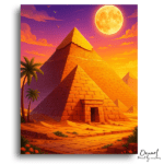 Mystical Desert Pyramids - Paint by Numbers Kit