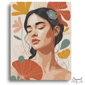 Peaceful Floral Reverie - Paint by Numbers Kit