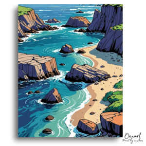 Rocky Coastline - Paint by Numbers Kit