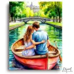 Romantic Canal Serenade - Paint by Numbers Kit