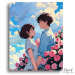 Romantic Gaze Under Blue Sky - Paint by Numbers Kit