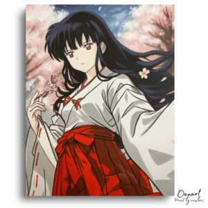 Serene Spring Kimono Girl - Paint by Numbers Kit