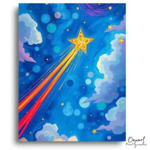 Shining Starry Night Path - Paint by Numbers Kit
