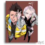 Silly Boy and Cool Girl - Paint by Numbers Kit