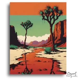 Southwestern Desert Oasis - Paint by Numbers Kit