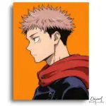 Spiky Haired Boy in Hoodie - Paint by Numbers Kit
