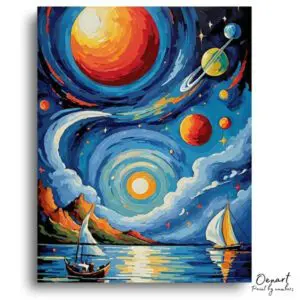 Starlit Seascape Fantasy - Paint by Numbers Kit