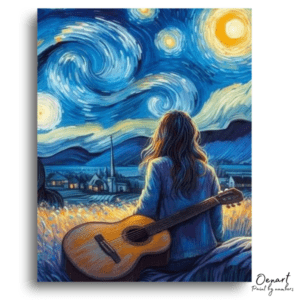 Starry Night Music Serenity - Paint by Numbers Kit
