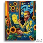 Starry Night & Sunflowers Creator - Paint by Numbers Kit