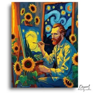 Starry Night & Sunflowers Creator - Paint by Numbers Kit