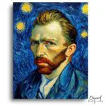 Starry Night Van Gogh Portrait - Paint by Numbers Kit