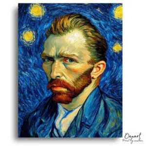 Starry Night Van Gogh Portrait - Paint by Numbers Kit