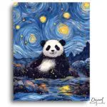 Starry Panda Dream - Paint by Numbers Kit