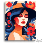 Summer Daydream Floral Portrait - Paint by Numbers Kit