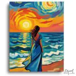 Sunset Ocean Serenity - Paint by Numbers Kit