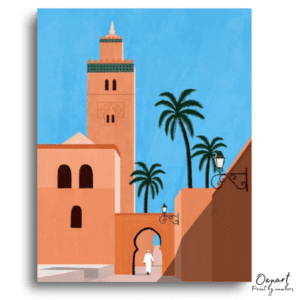 Timeless Moroccan Medina Scene - Paint by Numbers Kit
