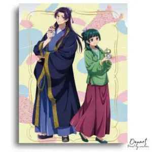 Traditional Figures With Sweet Treats - Paint by Numbers Kit