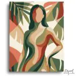 Tropical Serenity Woman - Paint by Numbers Kit