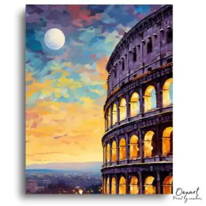 Twilight Over Ancient Rome - Paint by Numbers Kit