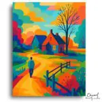 Vibrant Countryside Escape - Paint by Numbers Kit