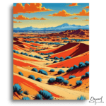 Vibrant Desert Dunes Sunset - Paint by Numbers Kit