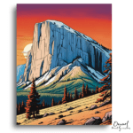 Vibrant El Capitan Sunset - Paint by Numbers Kit