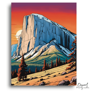 Vibrant El Capitan Sunset - Paint by Numbers Kit