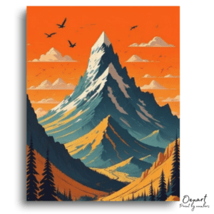 Vibrant Mountain Valley Adventure - Paint by Numbers Kit