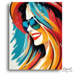 Vibrant Smile, Colorful Hues - Paint by Numbers Kit
